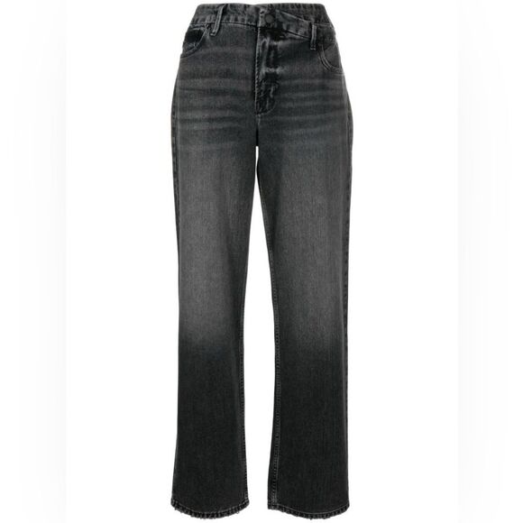 Good American Denim - Good American Good 90s Icon Black Straight Leg Jeans Size 8